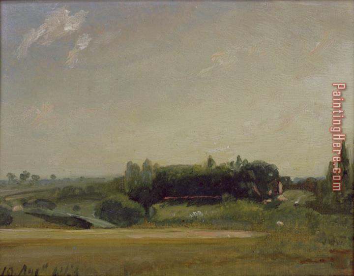 John Constable View Towards the Rectory - East Bergholt